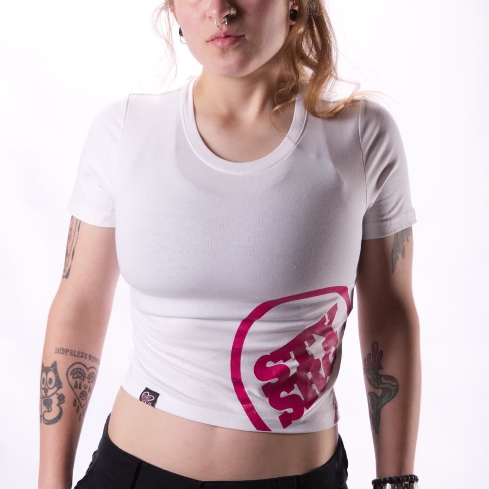 Stay Strong Icon Womens T-Shirt - White