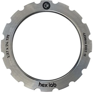 Box Hex Lab Titanium Race Lock Ring