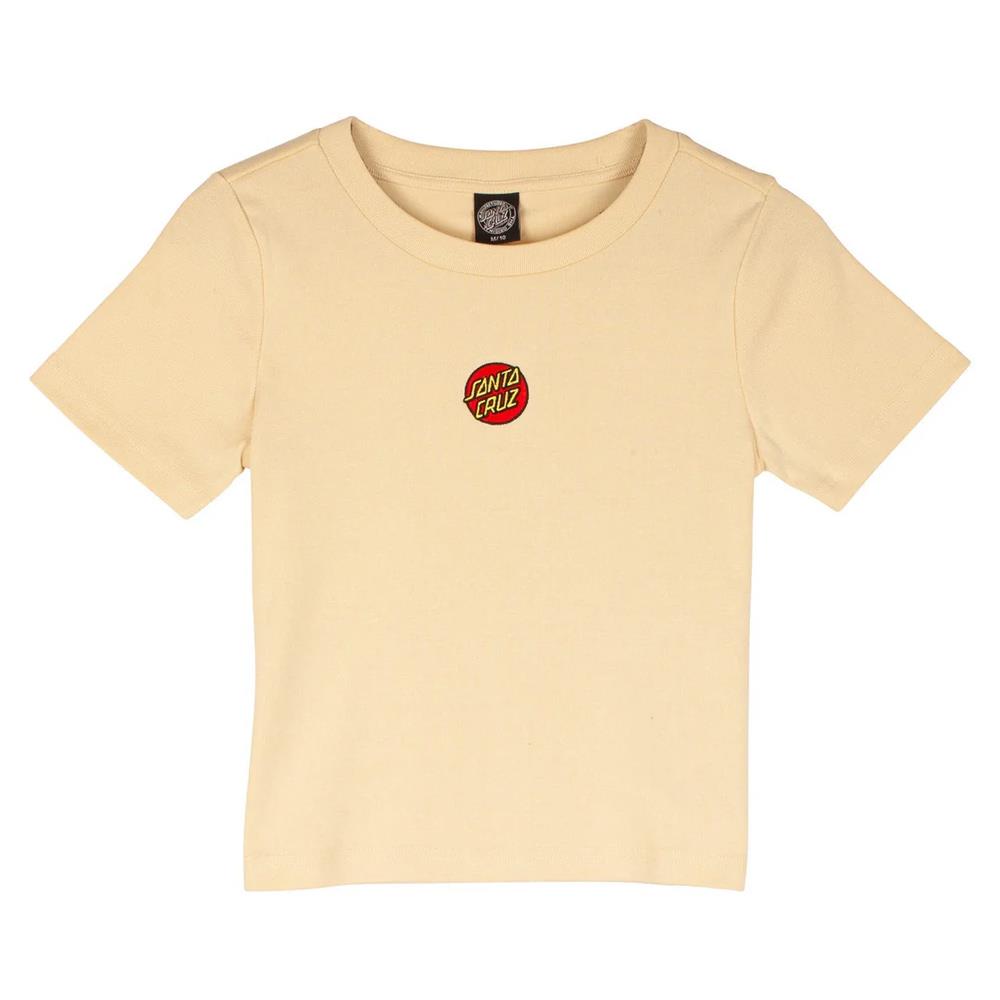 Santa Cruz Womens Classic Dot Emb T-shirt - Egret