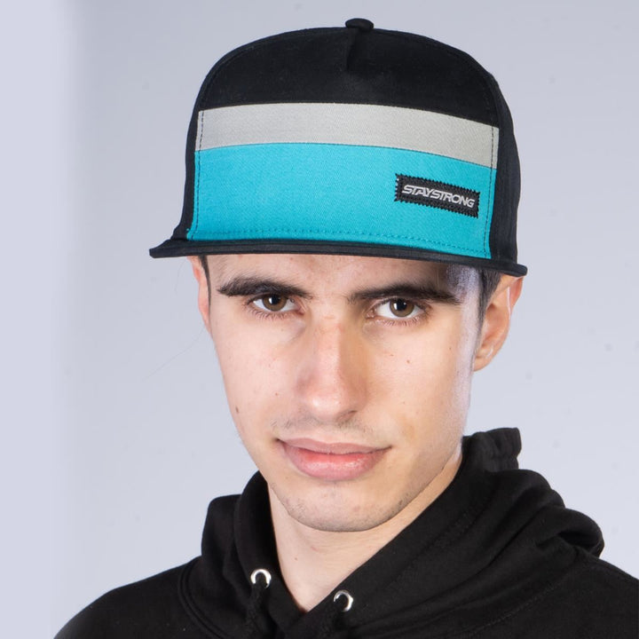 Stay Strong Block Snapback - Black/Teal