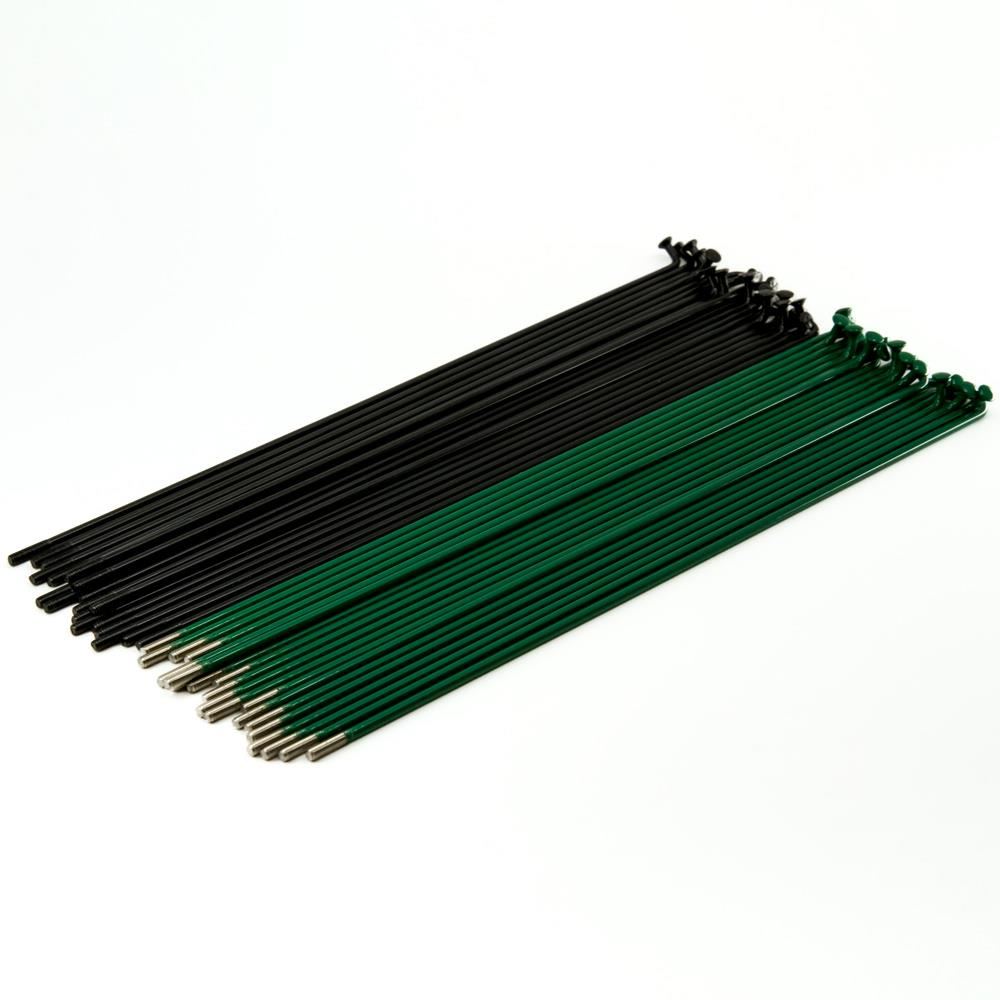 Source Stainless Spokes (40 Pack) - Black/Green