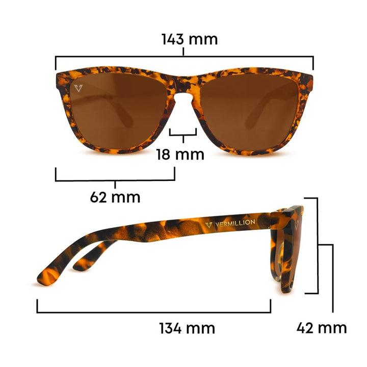 Vermillion Endy Sunglasses - Dennis Enarson Signature - Tortoise/Brown