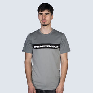 Stay Strong Cut Off T-Shirt - Black/Grey