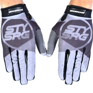 Stay Strong Tricolour Gloves - Grey