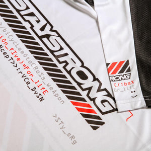 Stay Strong V5 Youth Race Jersey - White