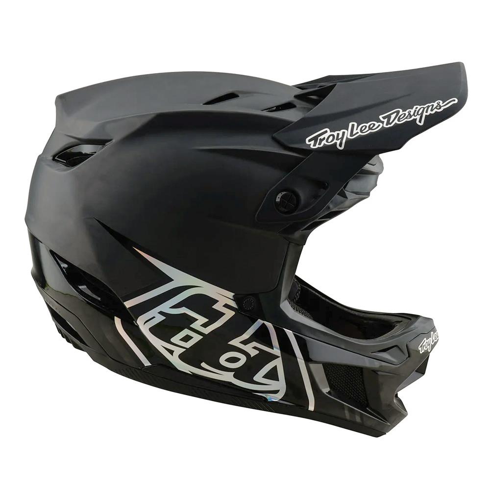 Troy Lee D4 Carbon MIPS Race Helmet - Stealth Black