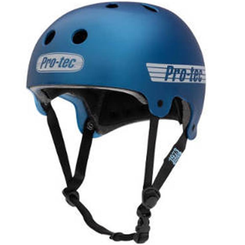 Pro-Tec Casco de la vieja escuela - Azul metálico mate