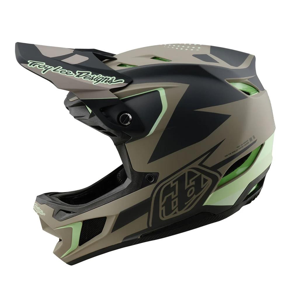 Troy Lee D4 Composite MIPS Race Helmet - Optic Timber