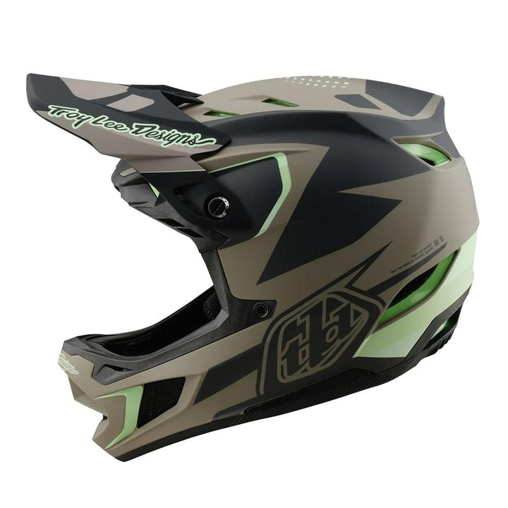 Troy Lee D4 Composite MIPS Race Helmet - Optic Timber
