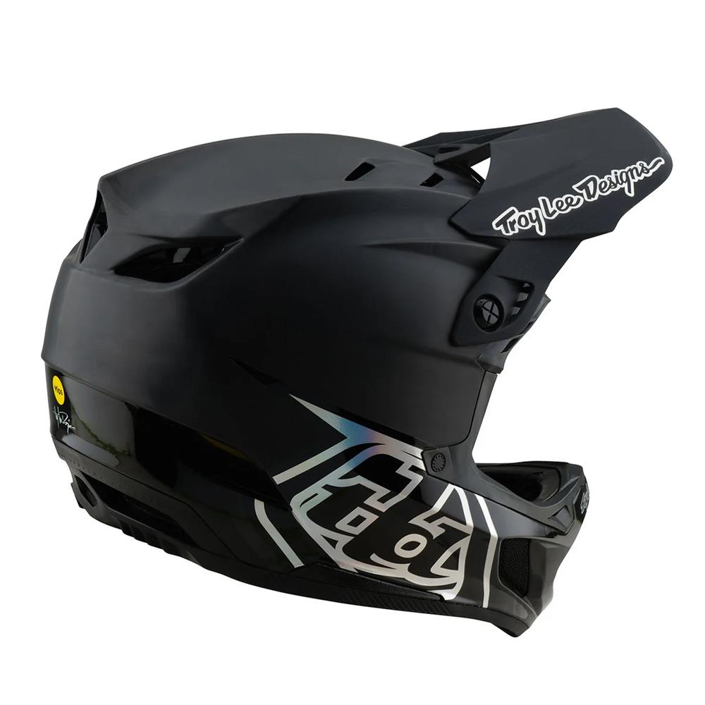 Troy Lee D4 Carbon MIPS Race Helmet - Stealth Black
