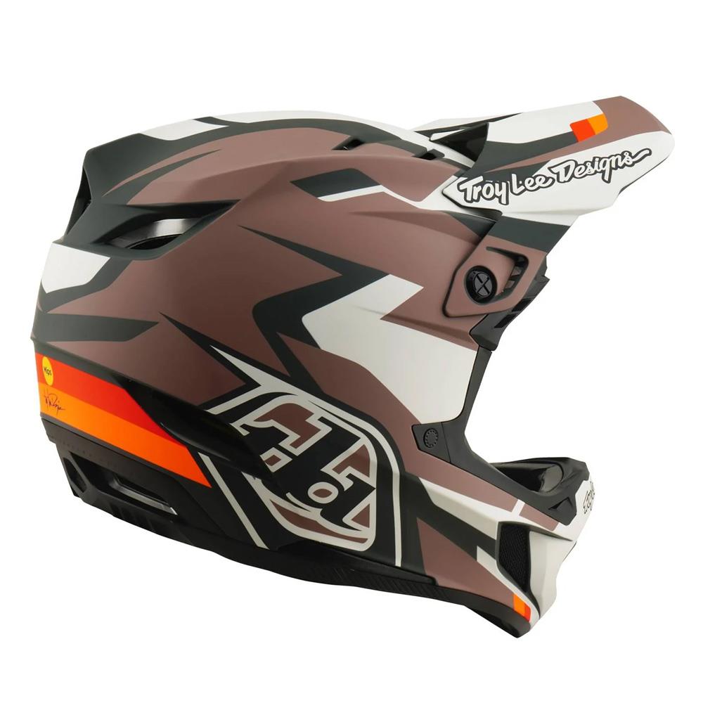 Troy Lee D4 Polyacrylite MIPS Race Helmet - Roamer Clay