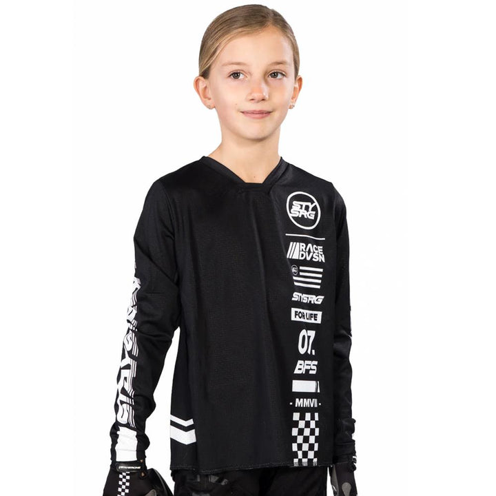 Stay Strong Race DVSN Kids Race Jersey - Black