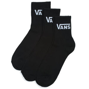 Vans Classic Half Crew Socks 3-Pack - Black