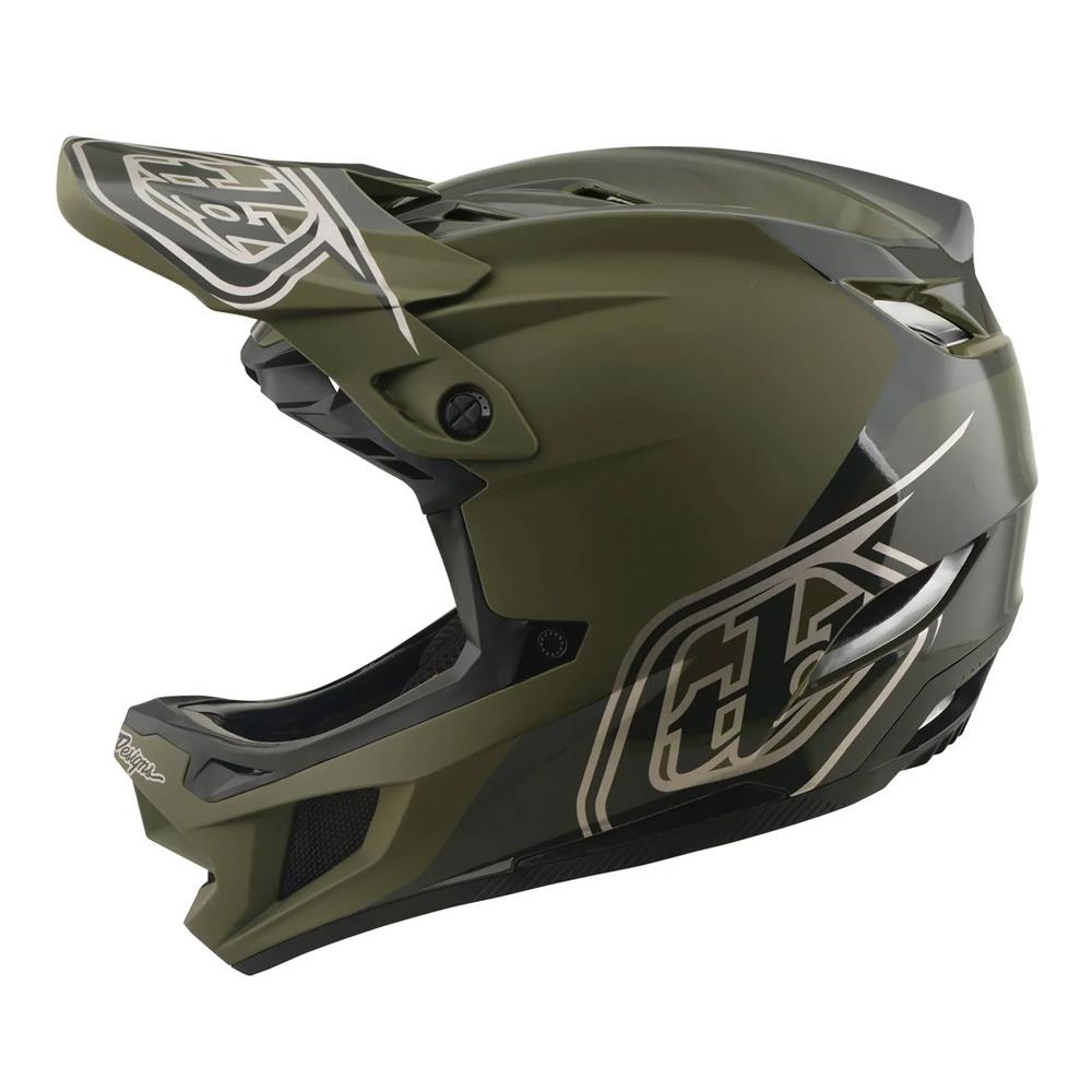 Troy Lee D4 Polyacrylite MIPS Race Helmet - Shadow Beetle