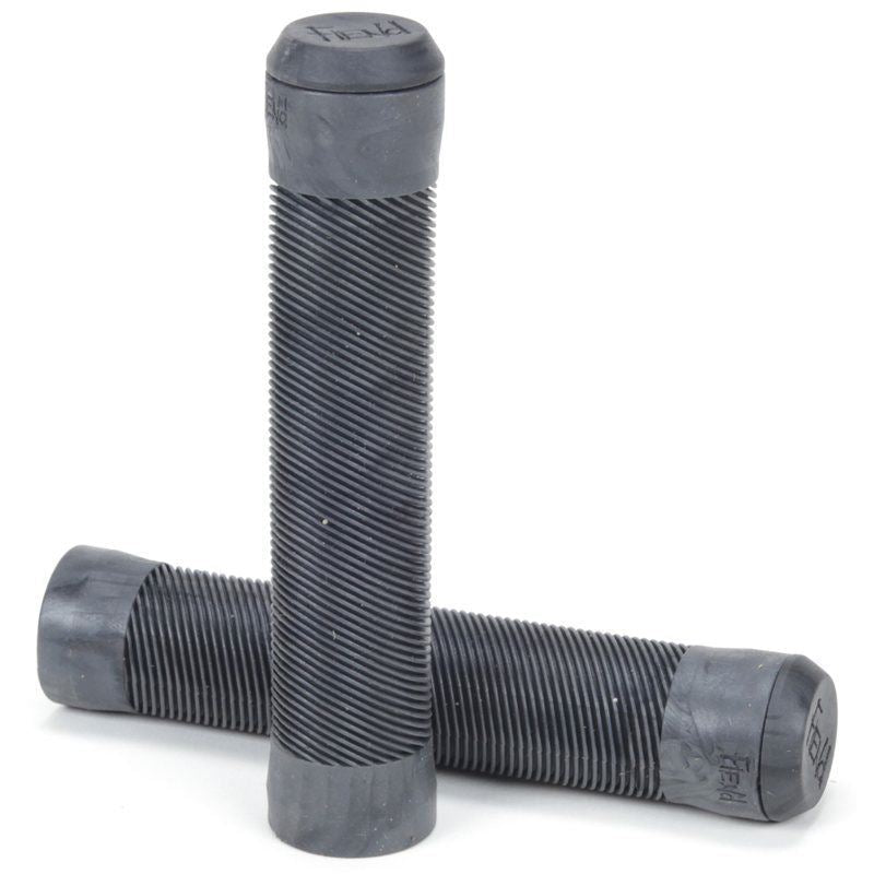 Puños Fiend Team Flangeless Bmx Grips ¡con Bar Ends! Grises Puños Fiend Team Flangeless Bmx Grips ¡con Bar Ends! Grises