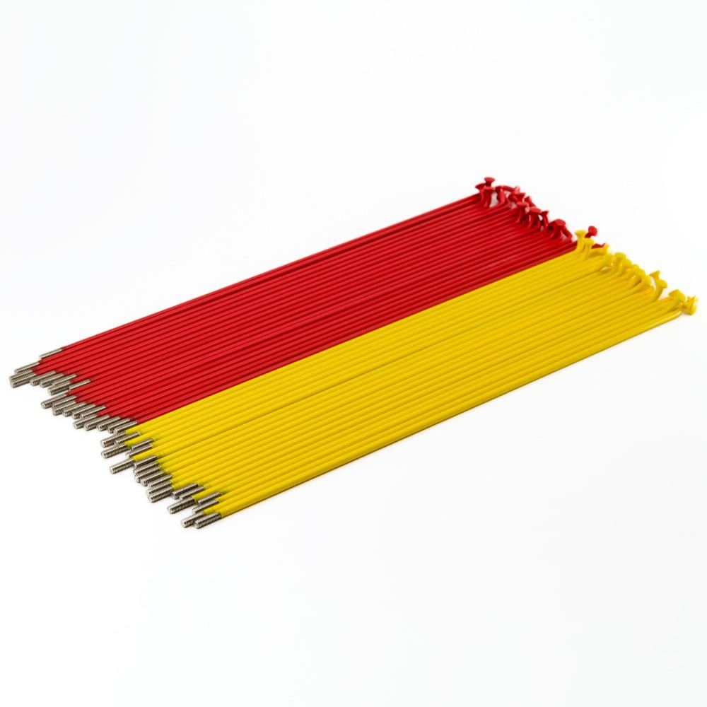 Source Stainless Spokes (40 Pack) - Red/Yellow – Source BMX