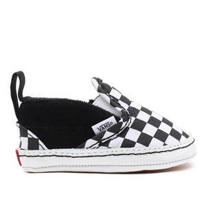 Vans Infant Slip-On V Checker Crib Shoes (0-1 Year) - Black/True White