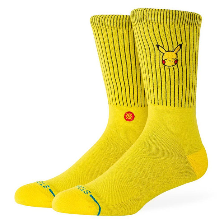 Stance Pikachu Crew Socks - Yellow - Large