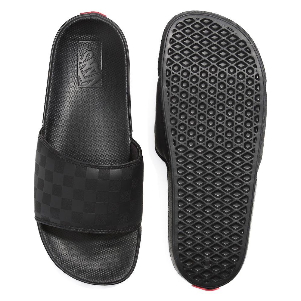 Vans Checkerboard La Costa Slide-On Black/Black – Source BMX