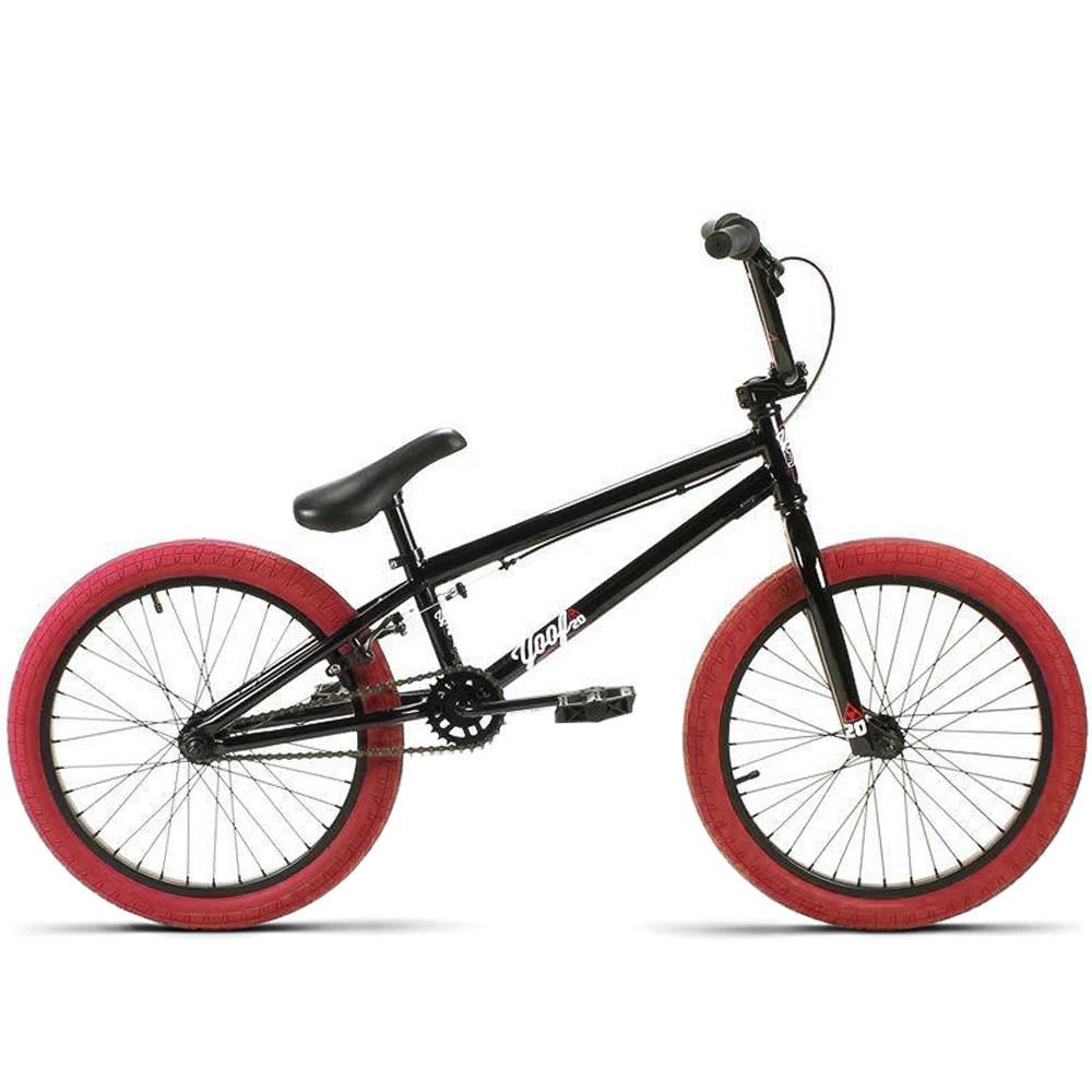 Scratch & Dent Grade A - Jet BMX Yoof 20 BMX Bike Gloss Black with Red Tyres"