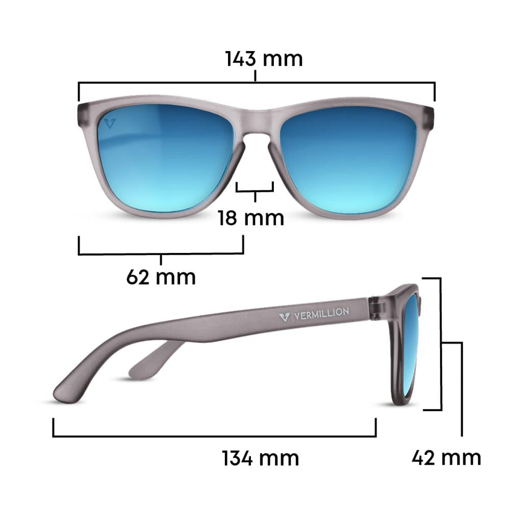 Vermillion Endy Sunglasses - Daniel Sandoval Signature - Grey/Light Blue