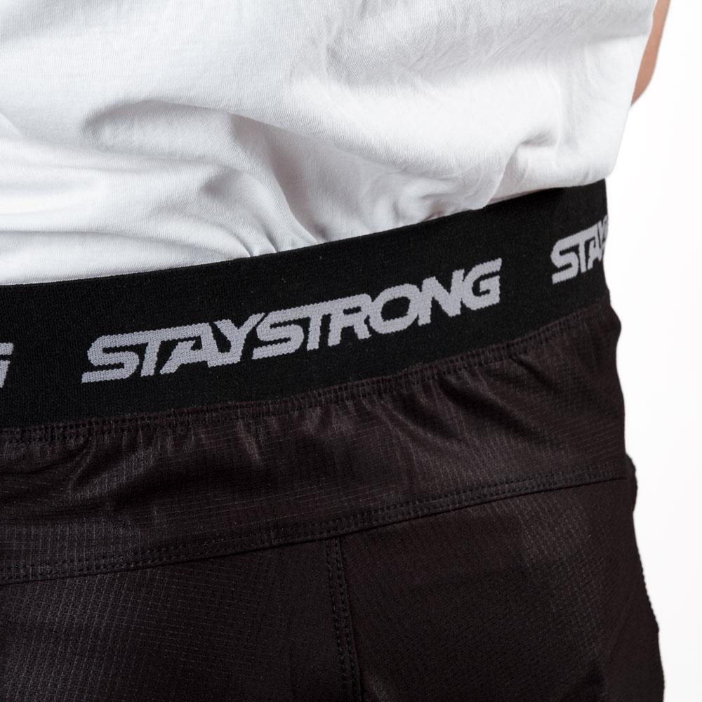 Stay Strong Youth V3 Rennshorts - Schwarz/Weiß