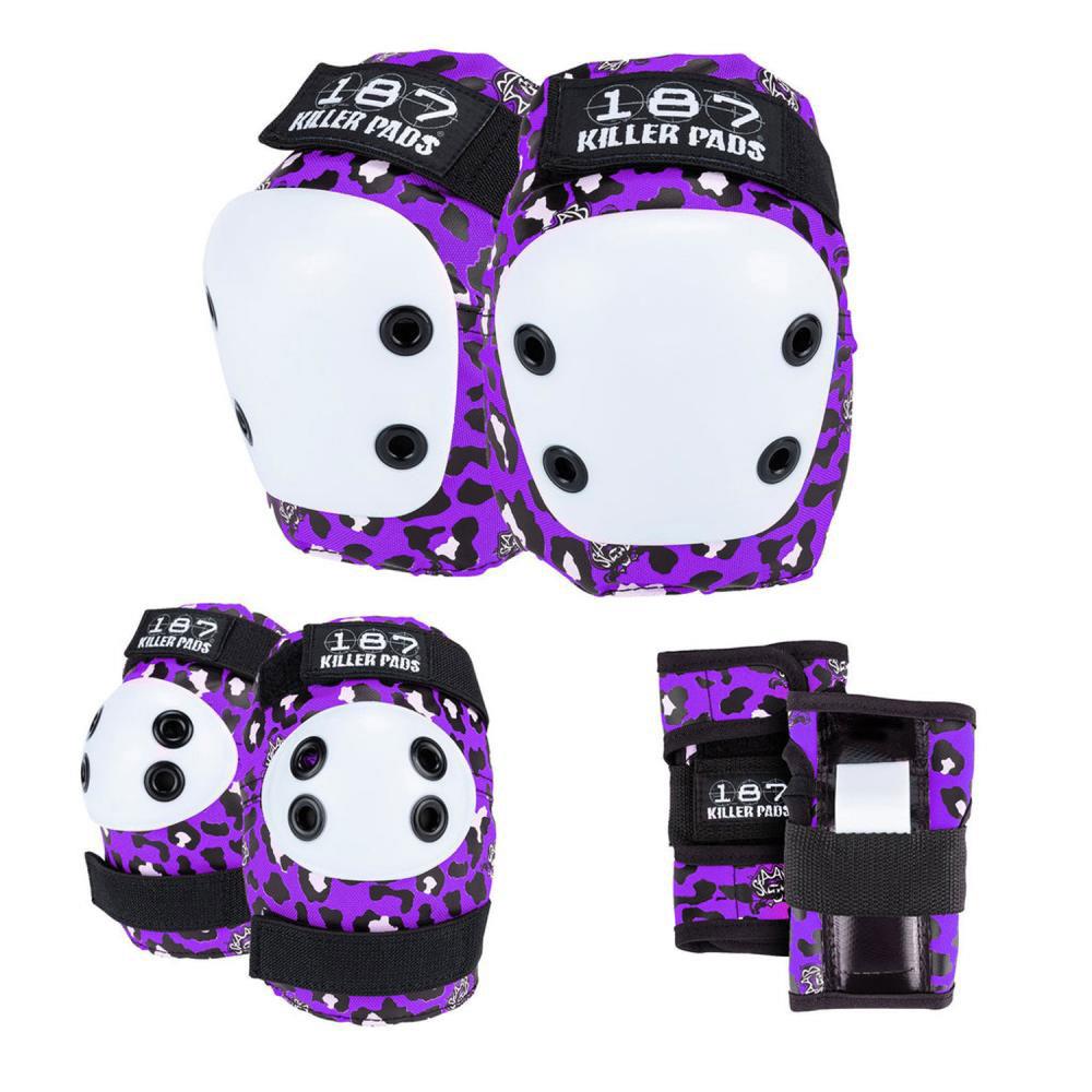 187 Killer Pads OSFA Jr. Six Pack Set - Staab Purple