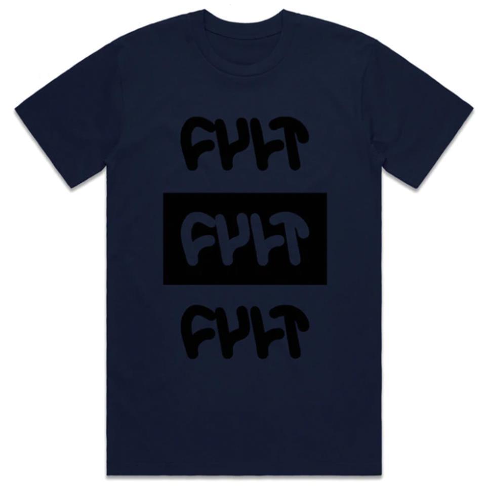 Cult Stack Logo T-shirt - Navy