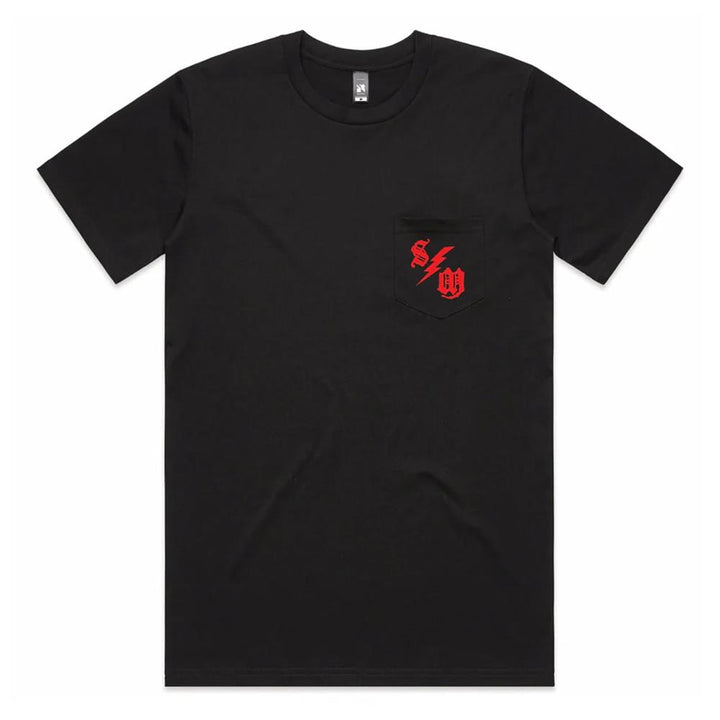 S&M Bolt Pocket T-shirt - Black