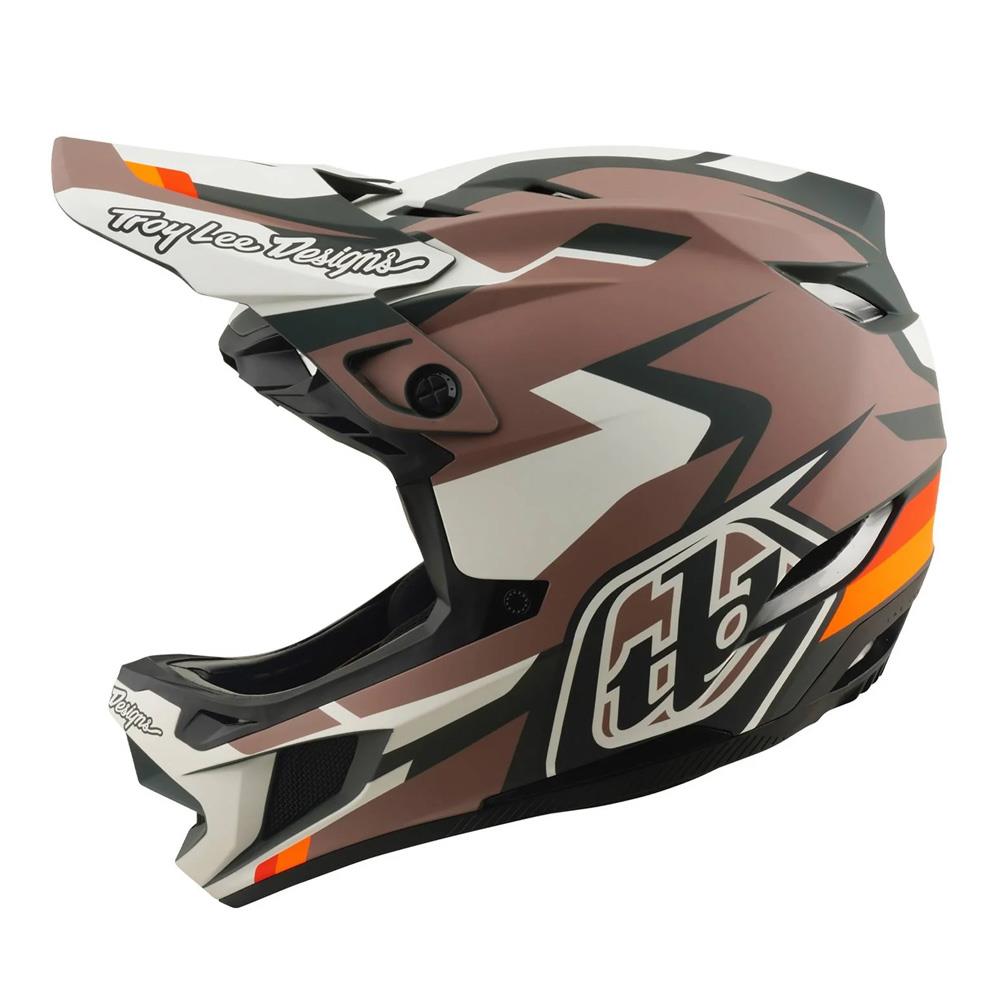 Troy Lee D4 Polyacrylite MIPS Race Helmet - Roamer Clay
