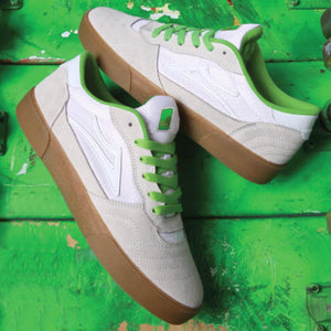 Lakai x Yeah Right Cambridge - White/UV Green Suede