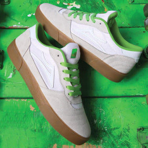 Lakai x Yeah Right Cambridge - White/UV Green Suede