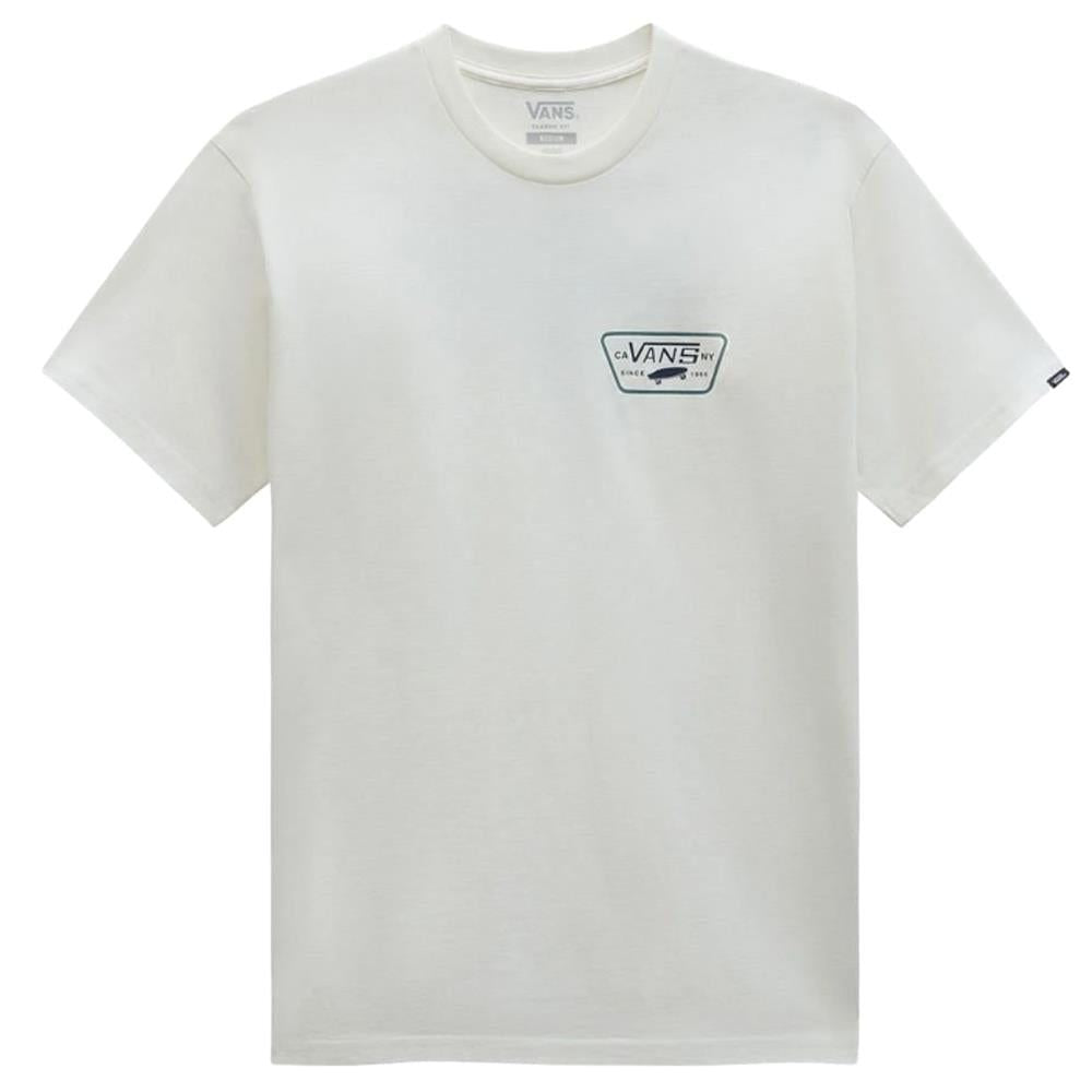 Vans Full Patch Back T-shirt - Marshmallow/North Atlantic