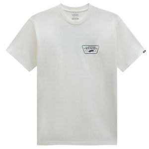 Vans Full Patch Back T-shirt - Marshmallow/North Atlantic
