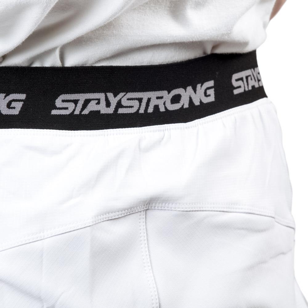 Stay Strong V3 Rennhosen - weiß/Schwarz