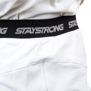 Stay Strong Pantalones de carrera V3 - White/Negro