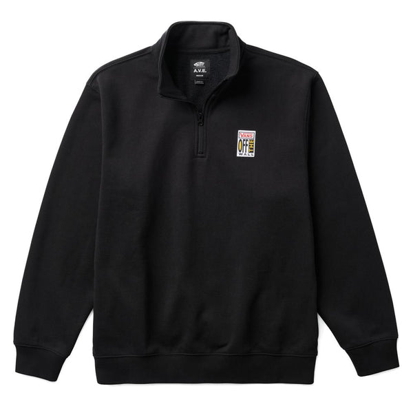Vans AVE Quarter Zip Sweatshirt Black Source BMX