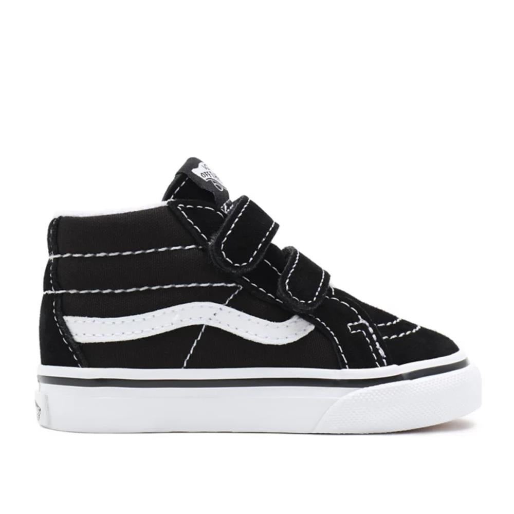 Vans Toddler Sk8-Mid Reissue V Hook and Loop Shoes - Black