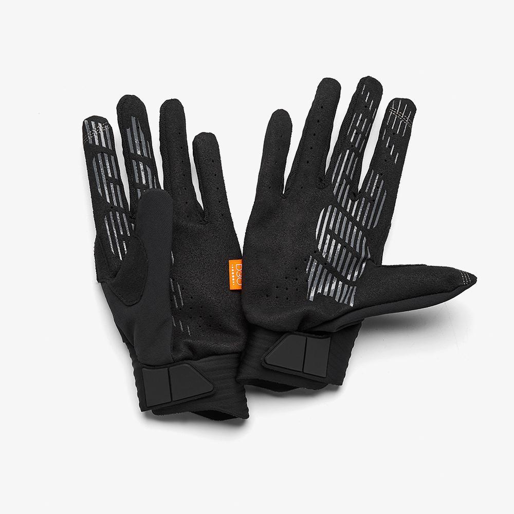 100% Cognito D30 Race Gloves - Black/Charcoal
