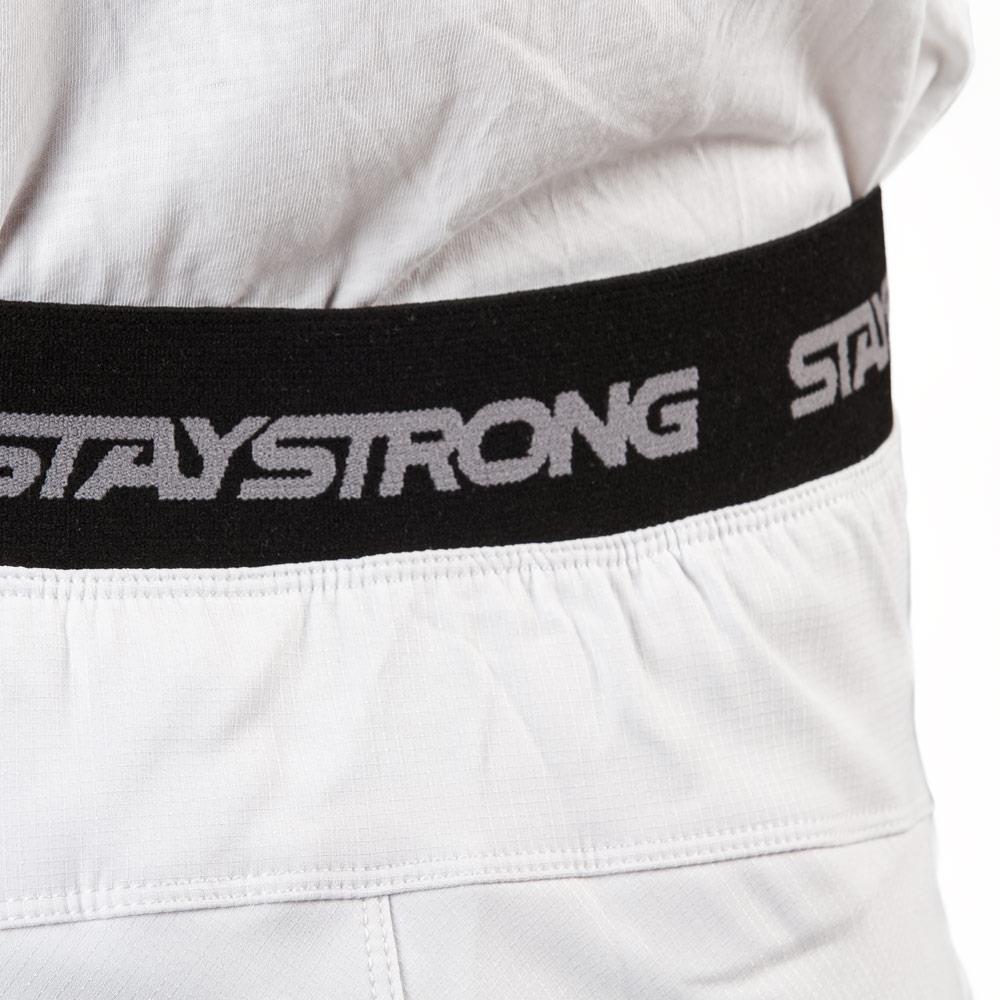 Stay Strong Junior Pantalones de carrera V3 - White/Negro