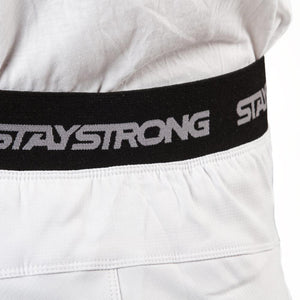Stay Strong Junior Pantalones de carrera V3 - White/Negro