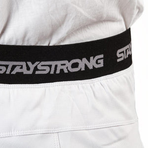 Stay Strong Giovani Pantaloni da gara v3 - bianco/Nero