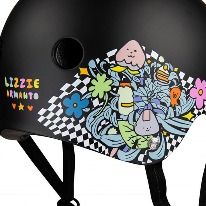 187 Killer Pads Certified Helmet - Lizzie Black/Floral