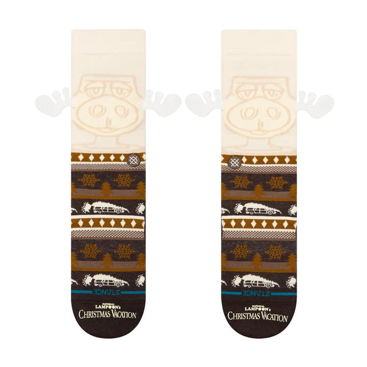 Stance Have Some Eggnog Crew Socks - Dark Brown - Large