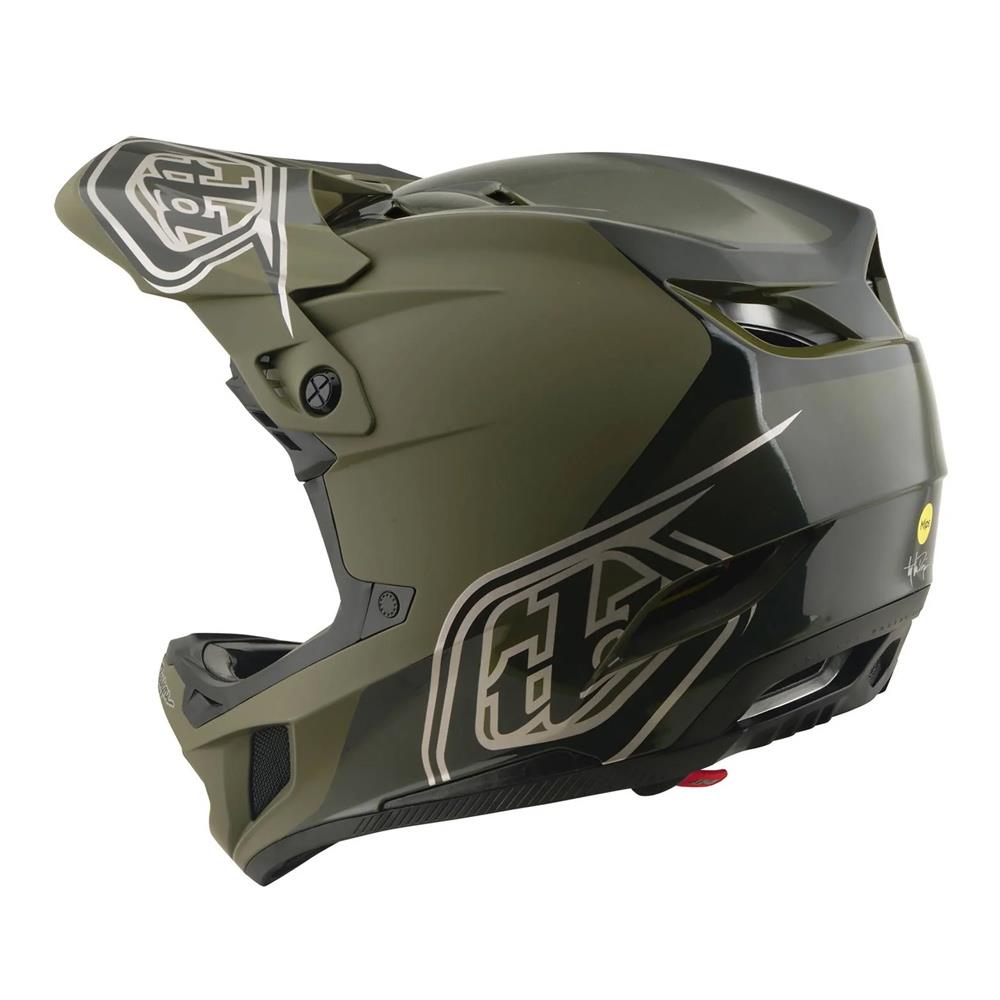 Troy Lee D4 Polyacrylite MIPS Race Helmet - Shadow Beetle