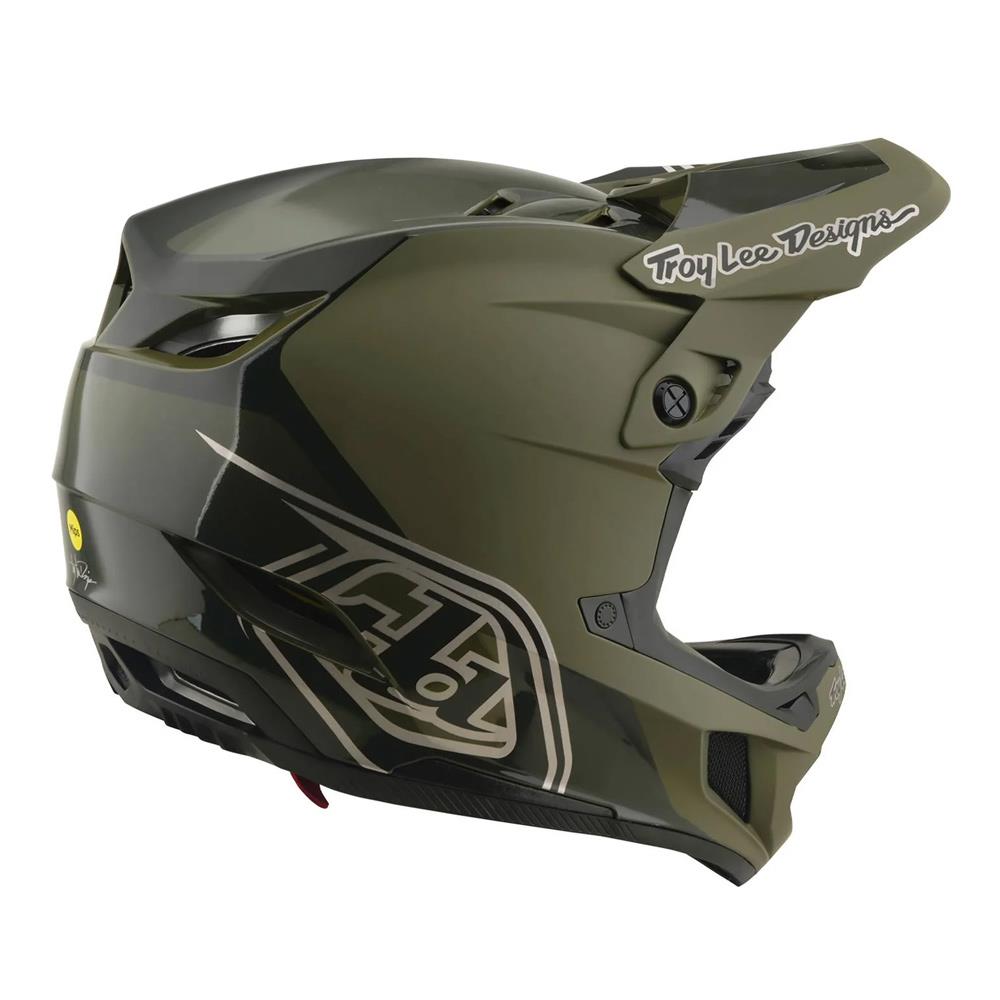 Troy Lee D4 Polyacrylite MIPS Race Helmet - Shadow Beetle