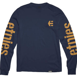 Etnies Icon Long Sleeve T-Shirt - Navy/Gum