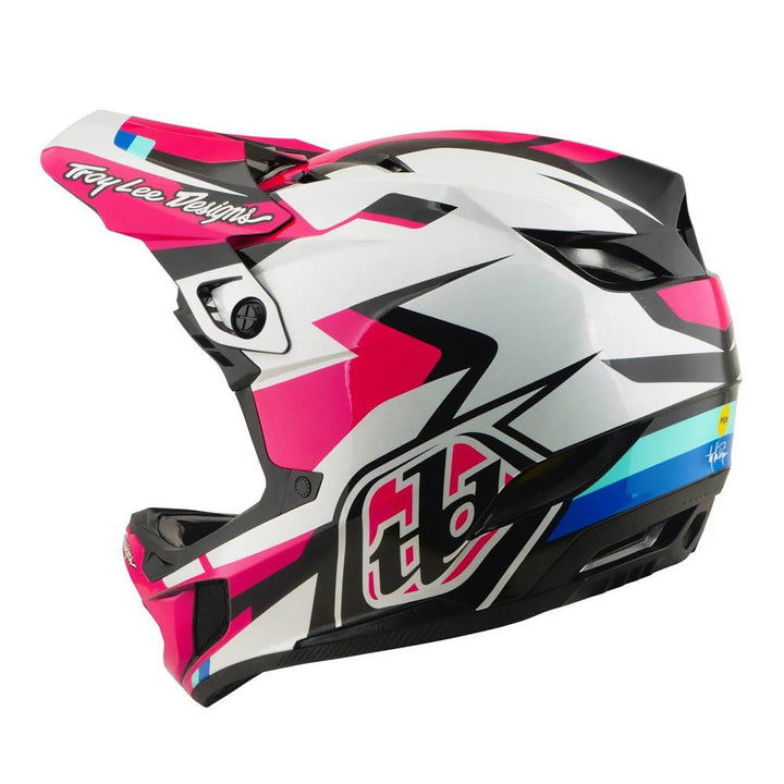 Troy Lee D4 Polyacrylite MIPS Race Helmet - Roamer Magenta