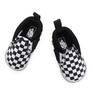 Vans Cuna de verificación V Slip-on V infantil Zapatillas (0-1 año) - Negro/True White