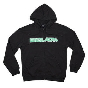 Baglady Full Zip Hoodie - Black